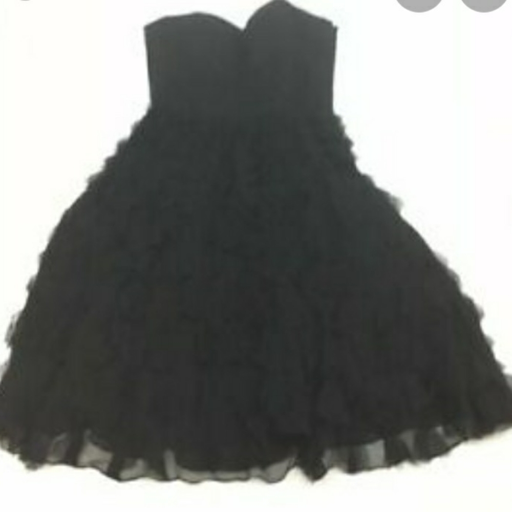 White house black market raw ruffle dress - Picture 6 of 8